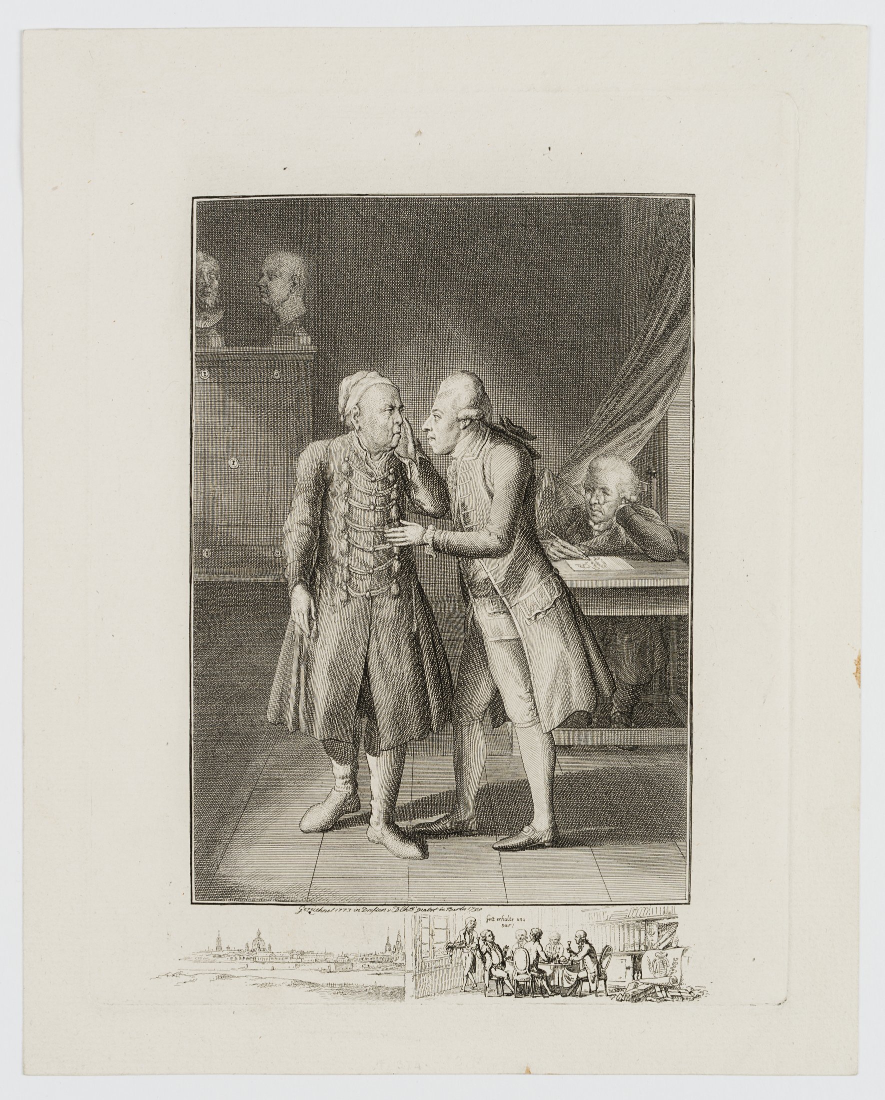Der Antiquar Lippert und der Künstler Adrian Zingg