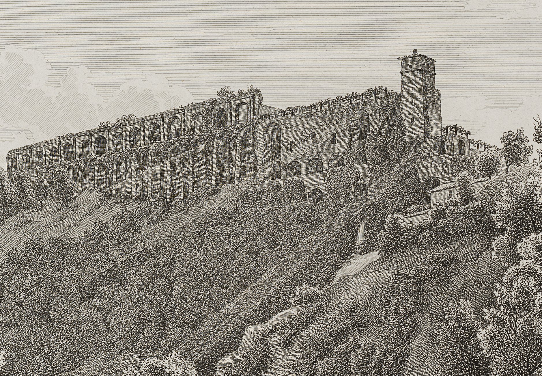 Die Villa des Maecenas in Tivoli