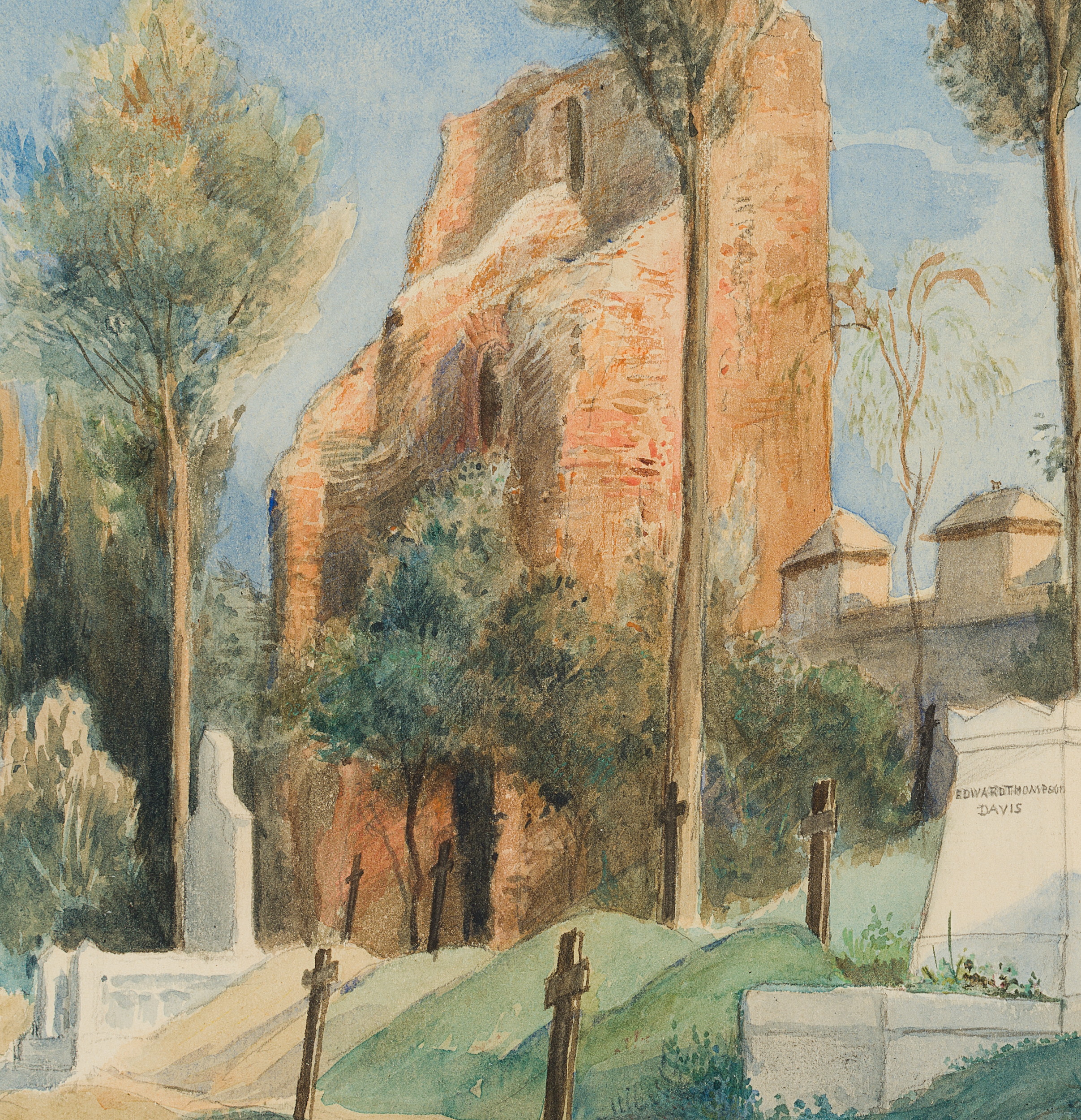Auf dem Protestantischen Friedhof in Rom