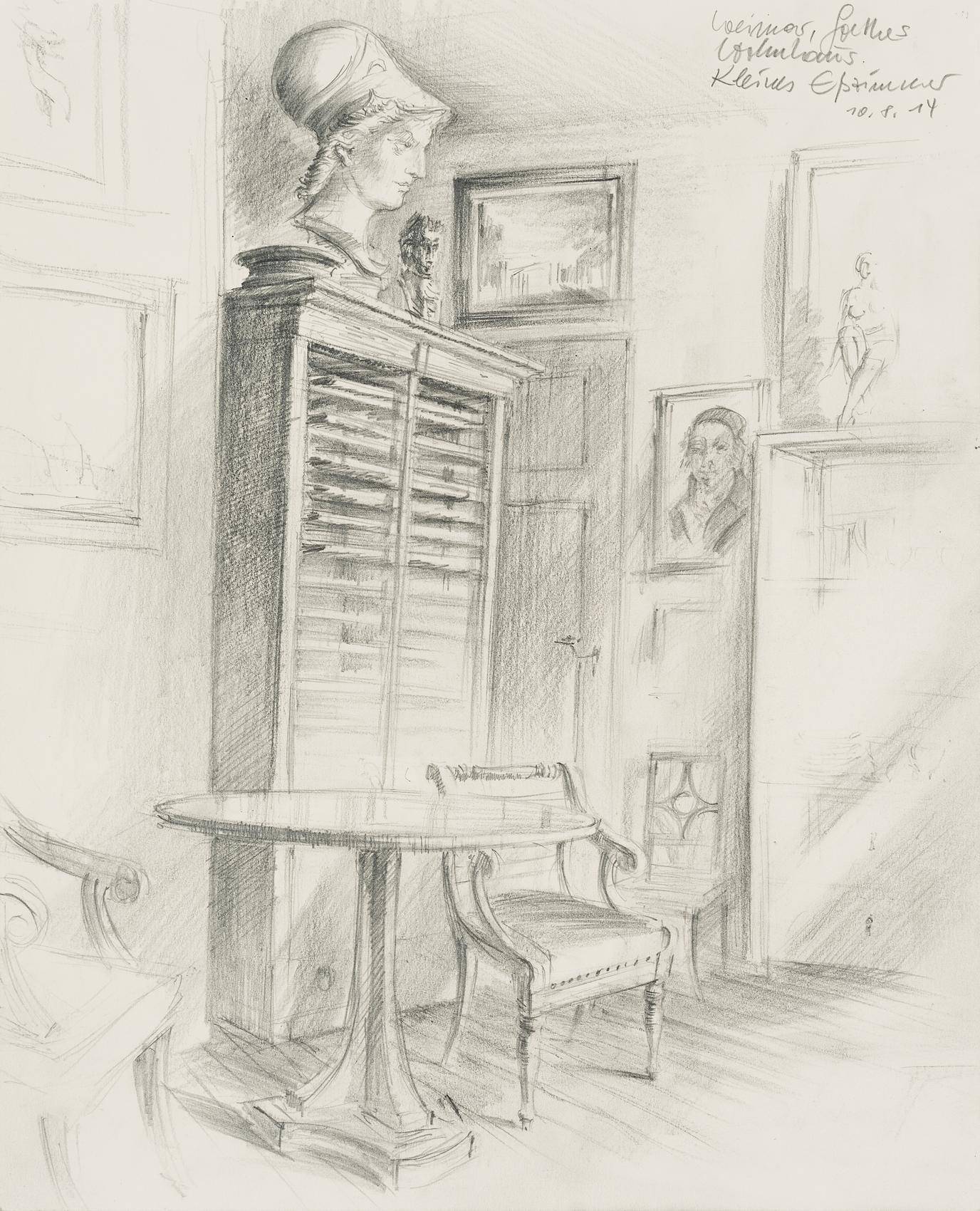 Goethes Wohnhaus in Weimar: kleines Eßzimmer