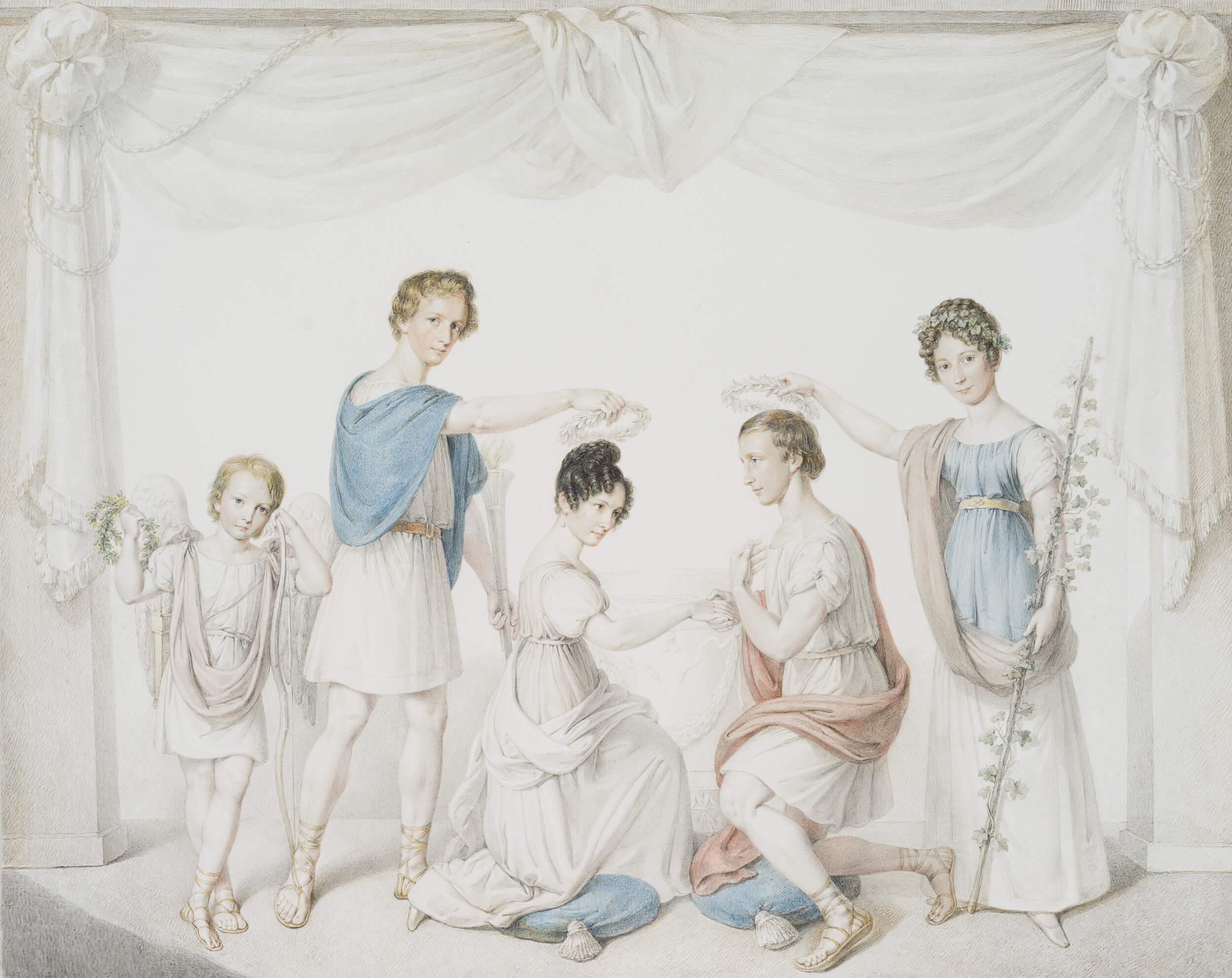 Verlobungsbild der Familie Sickel