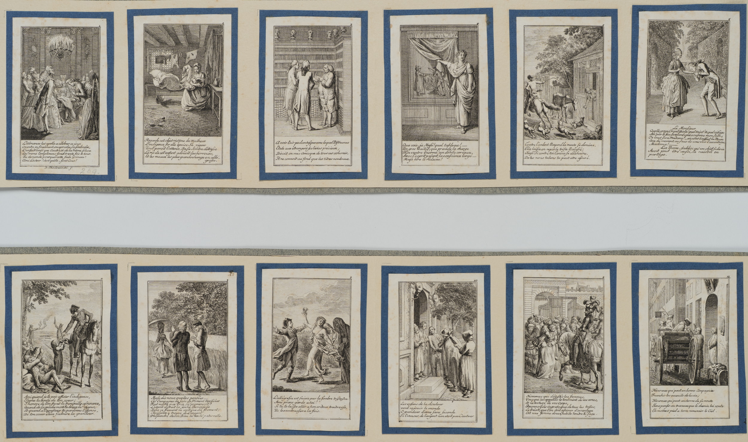 12 Blätter moralischen und satyrischen Inhalts