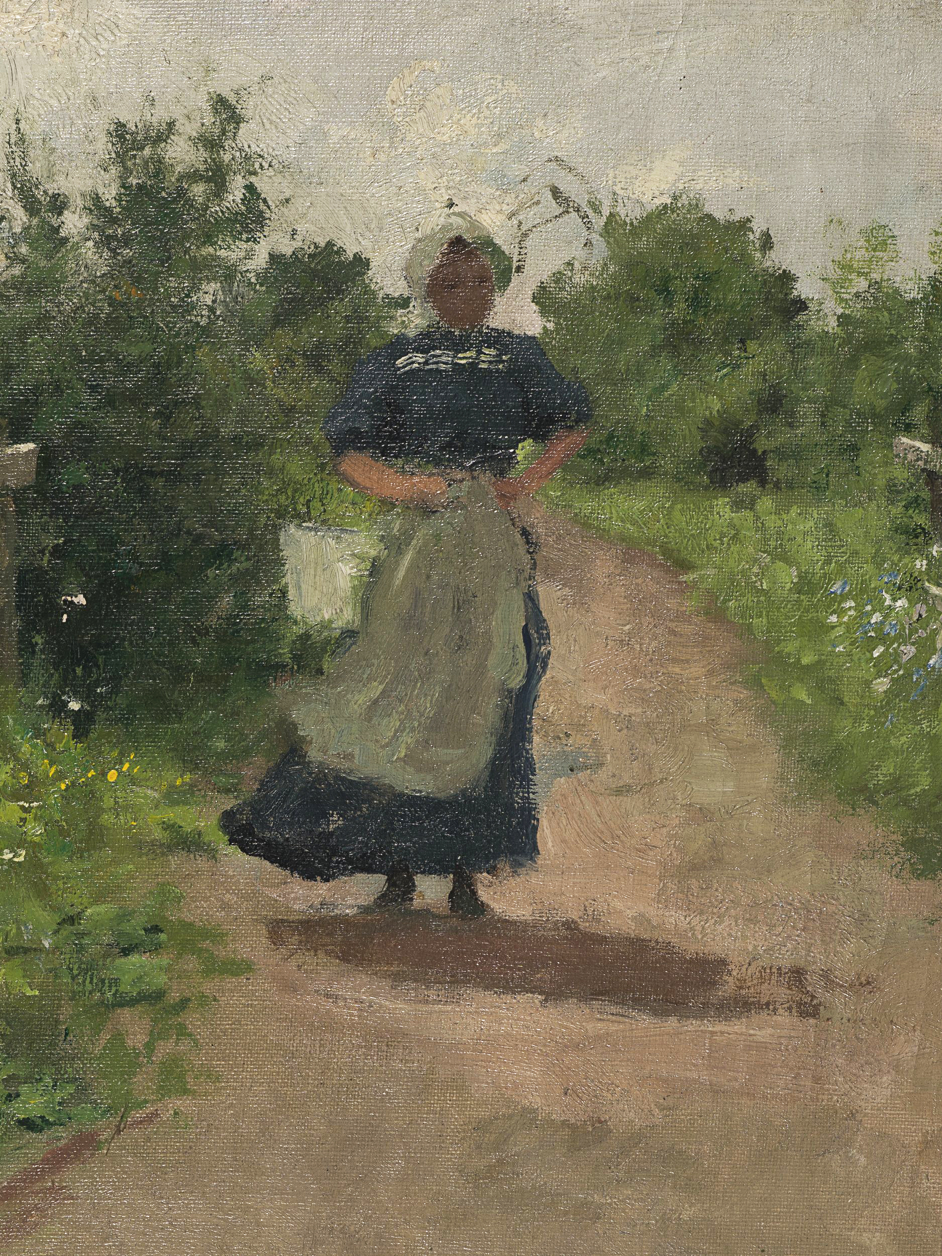 Zwei Frauen am Feldweg