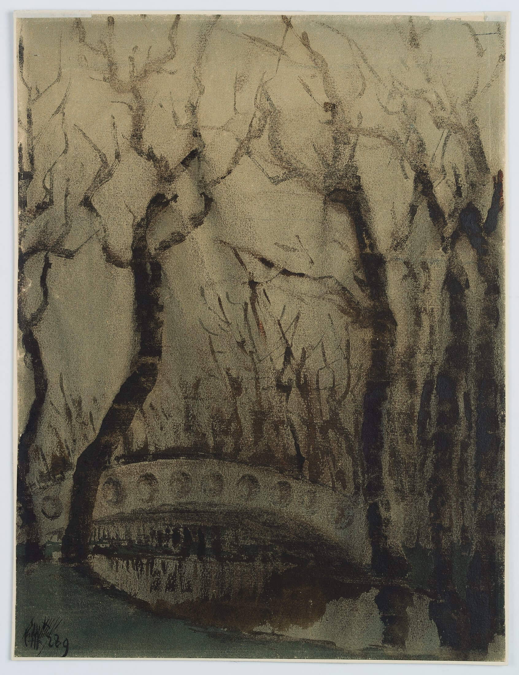 Landschaft mit BrÃ¼cke