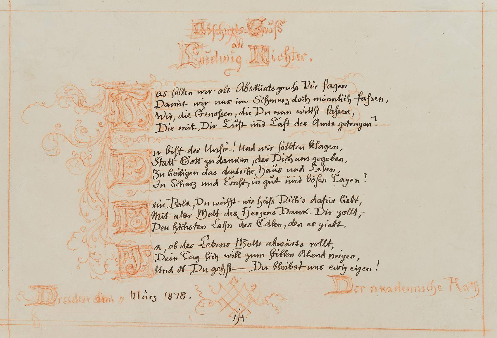 Abschiedsgruß an Ludwig Richter