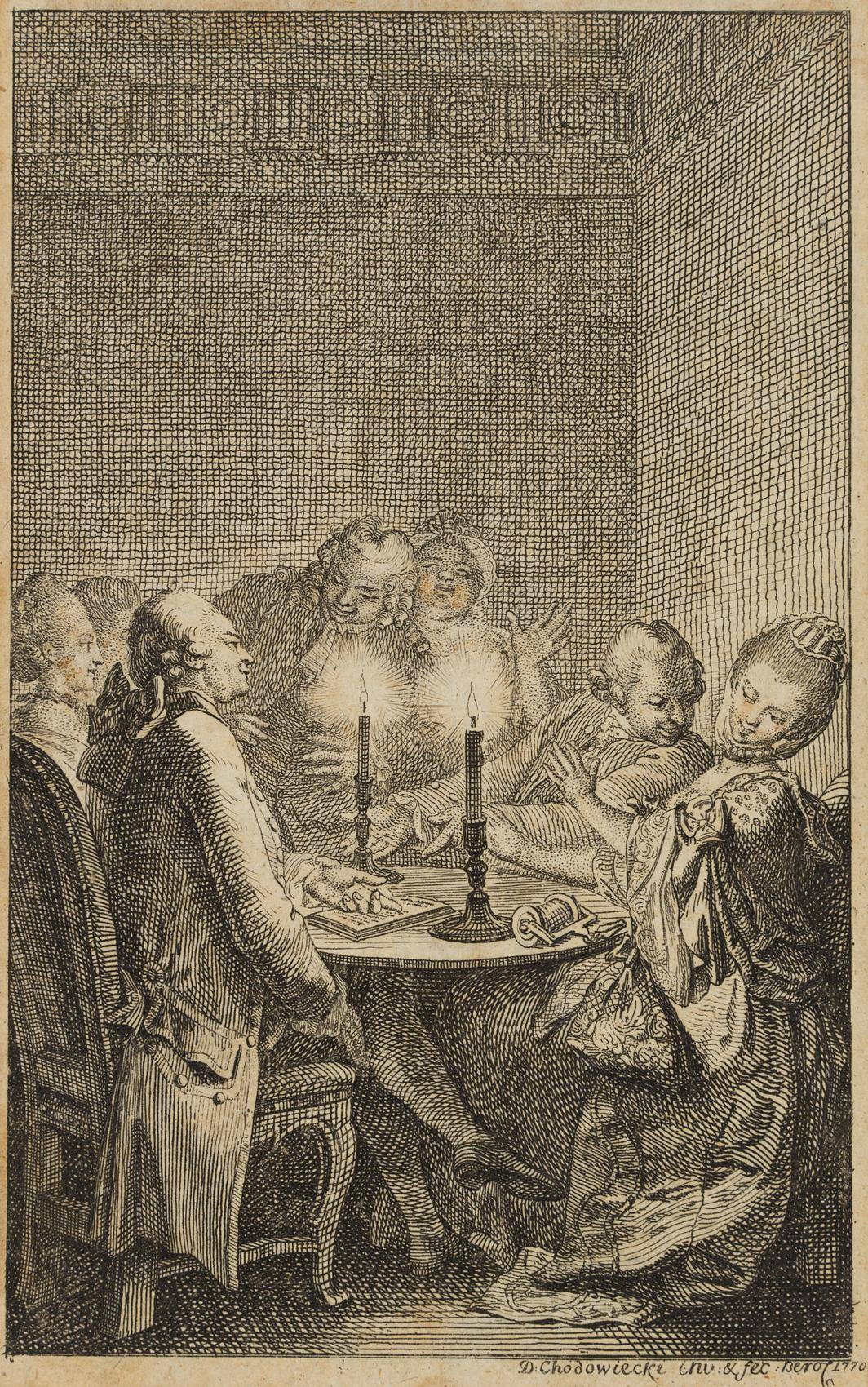 Heitere Gesprächsrunde bei Kerzenschein