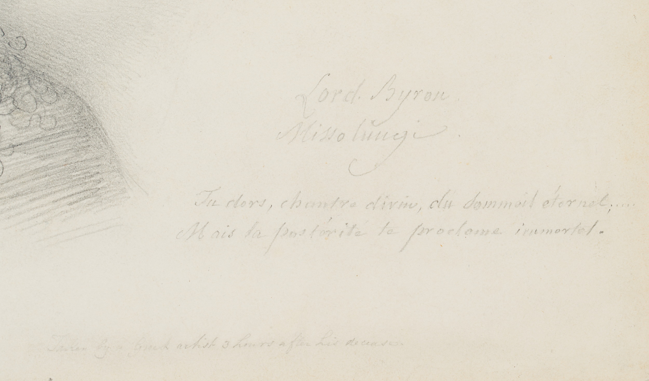 Lord Byron auf dem Sterbebett
