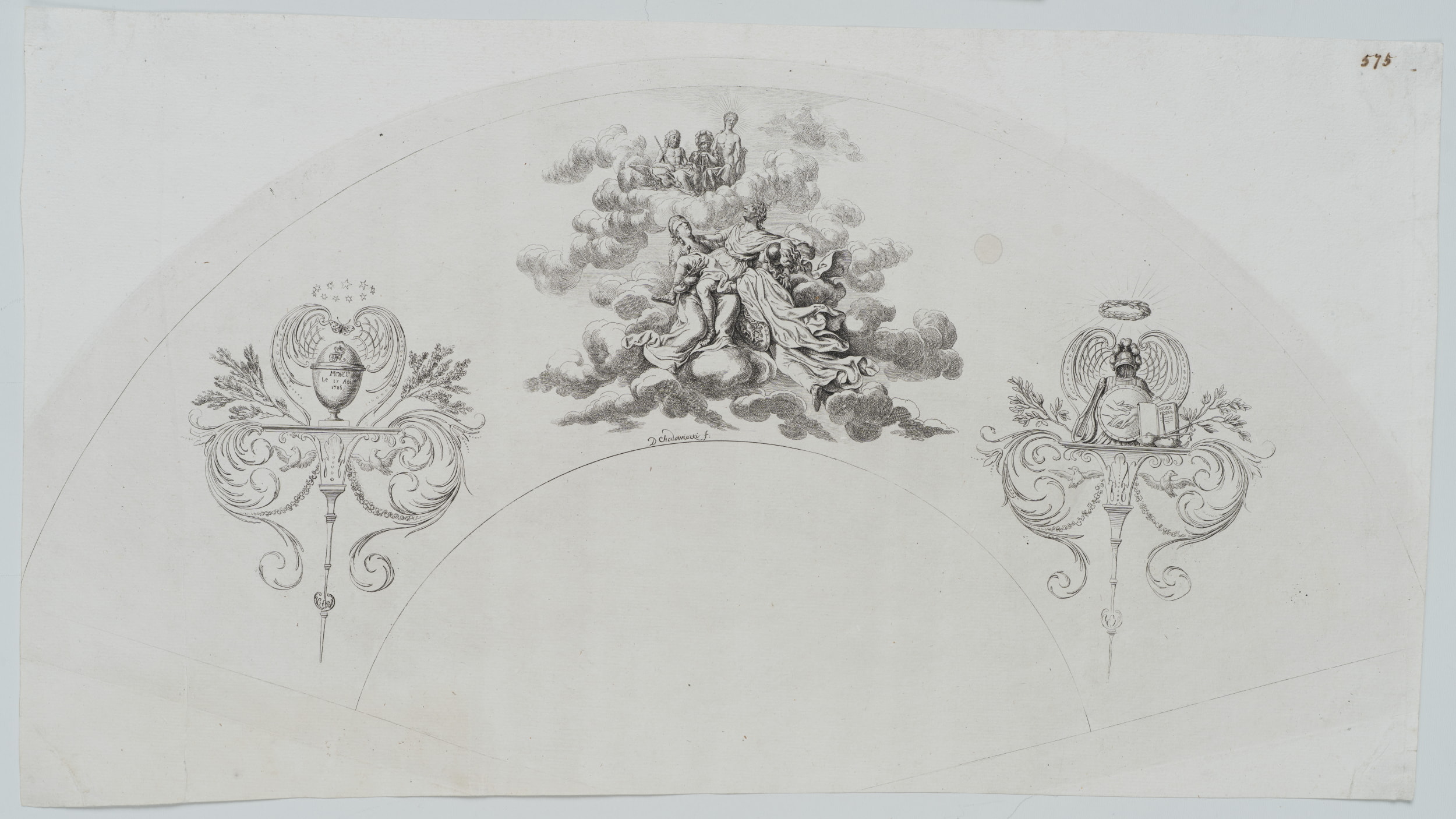 Apotheose König Friedrich's II (oder der zweite Fächer)
