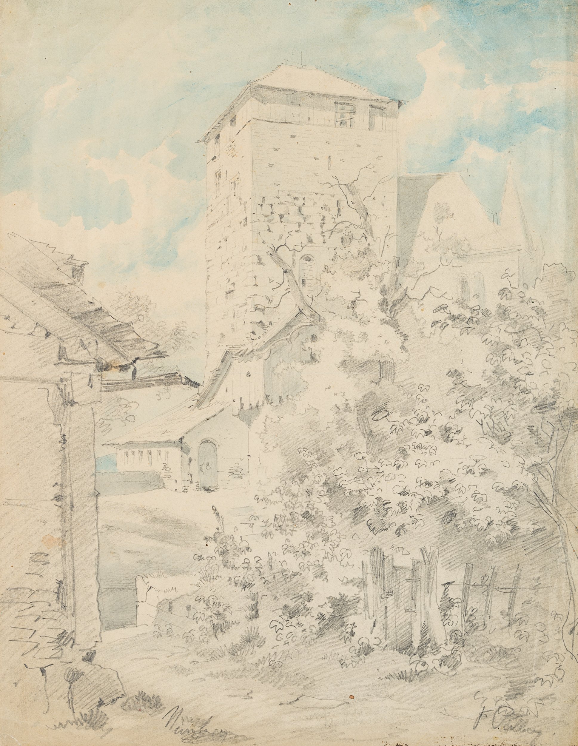 Margarethenturm im Hof der Nürnberger Kaiserburg
