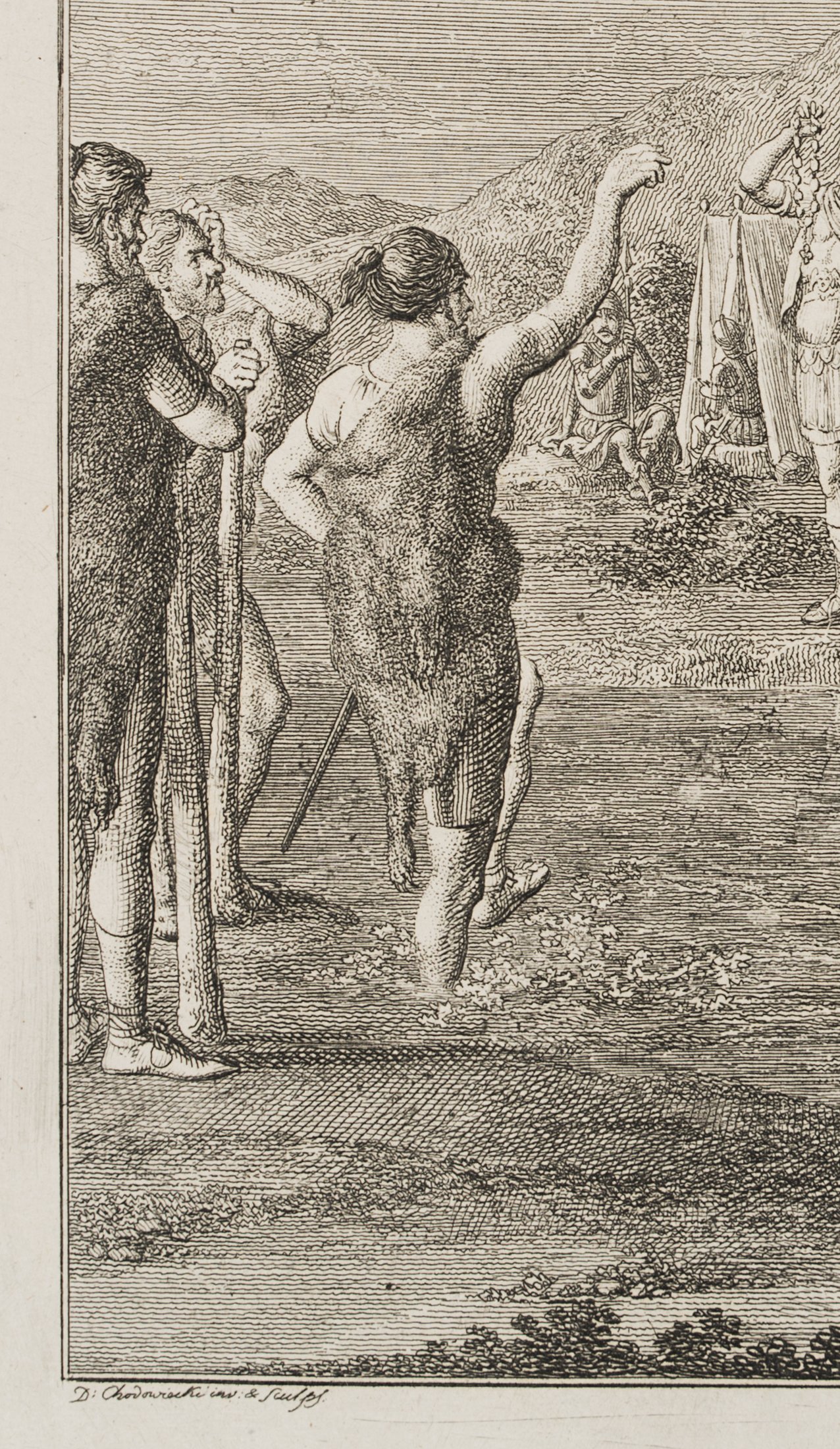 Arminius und Varus nach der Schlacht im Teutoburger Wald