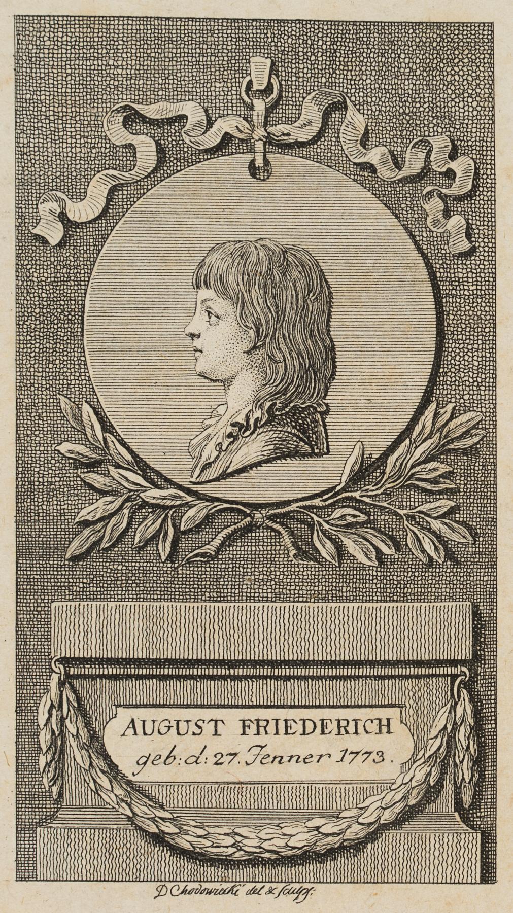 Titel und Portrait zum Lauenburger Kalender für 1781