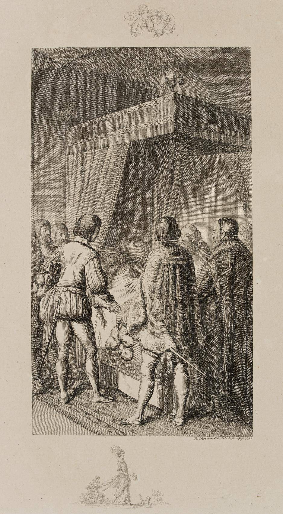 Otto der Erlauchte auf dem Sterbebette
