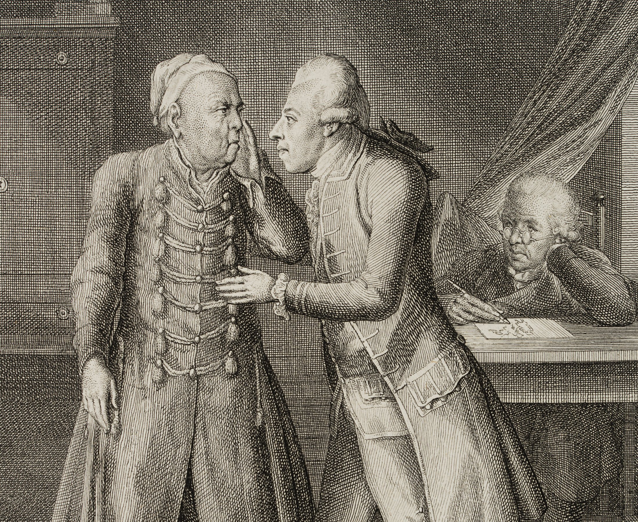 Der Antiquar Lippert und der Künstler Adrian Zingg