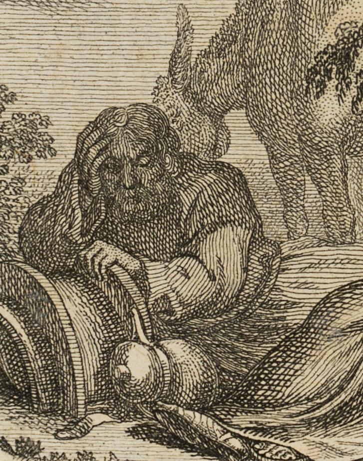 Die Ruhe der heiligen Familie auf der Flucht nach Aegypten