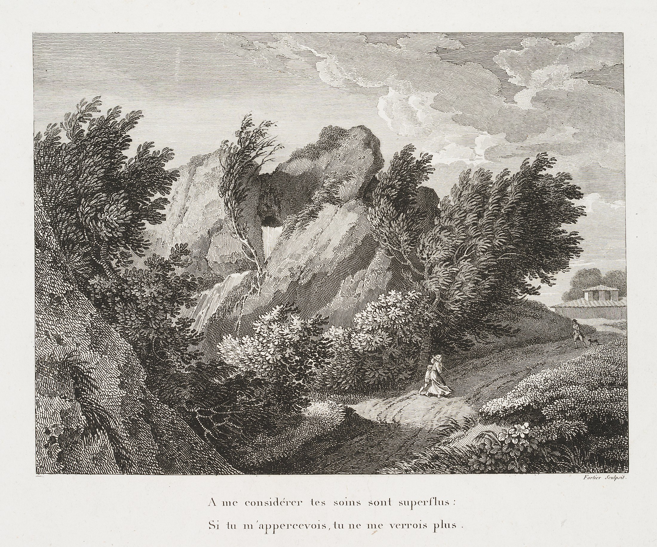 Vexierbild: Landschaft und Kopf