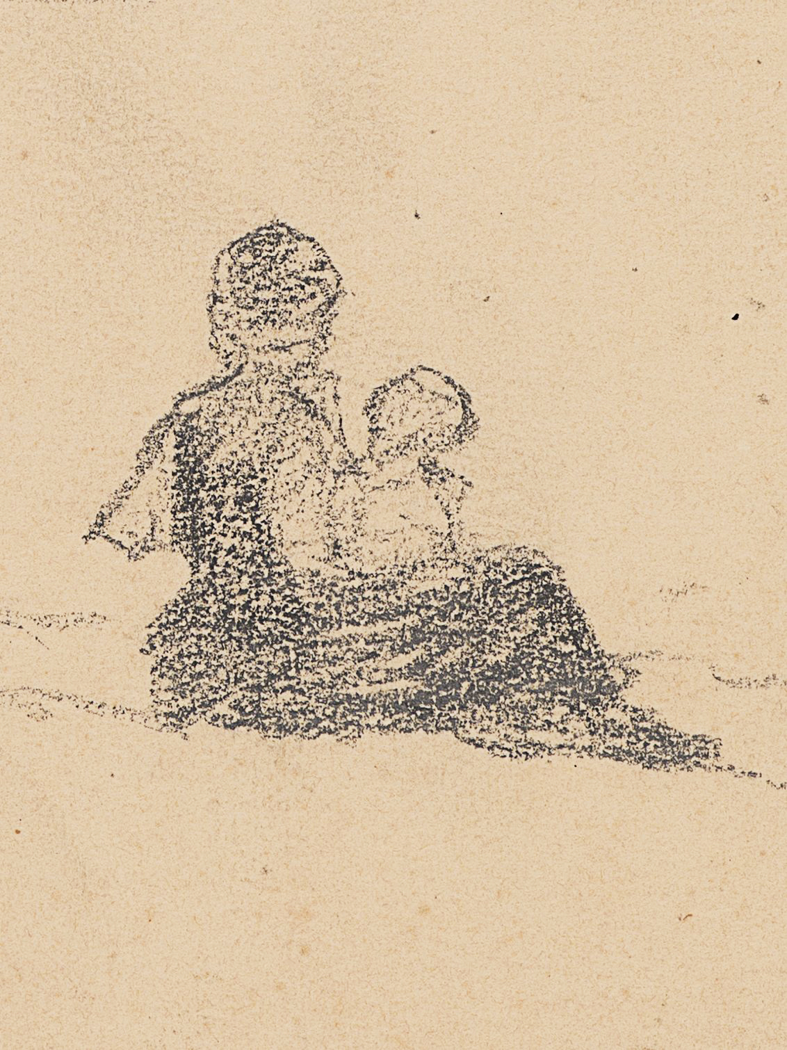 Figurenstudien mit Frauen und Kindern