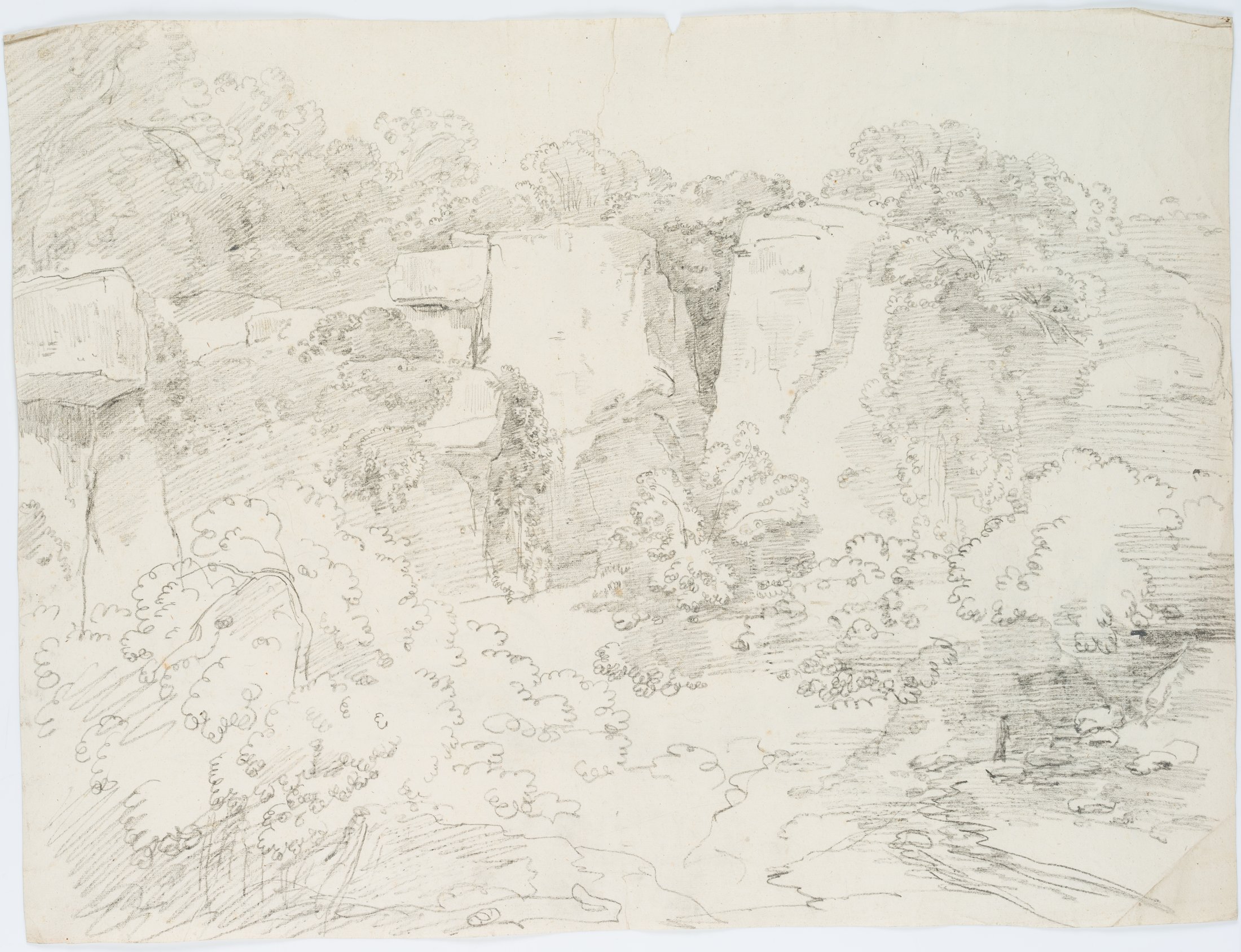 Felslandschaft mit kleiner Schlucht