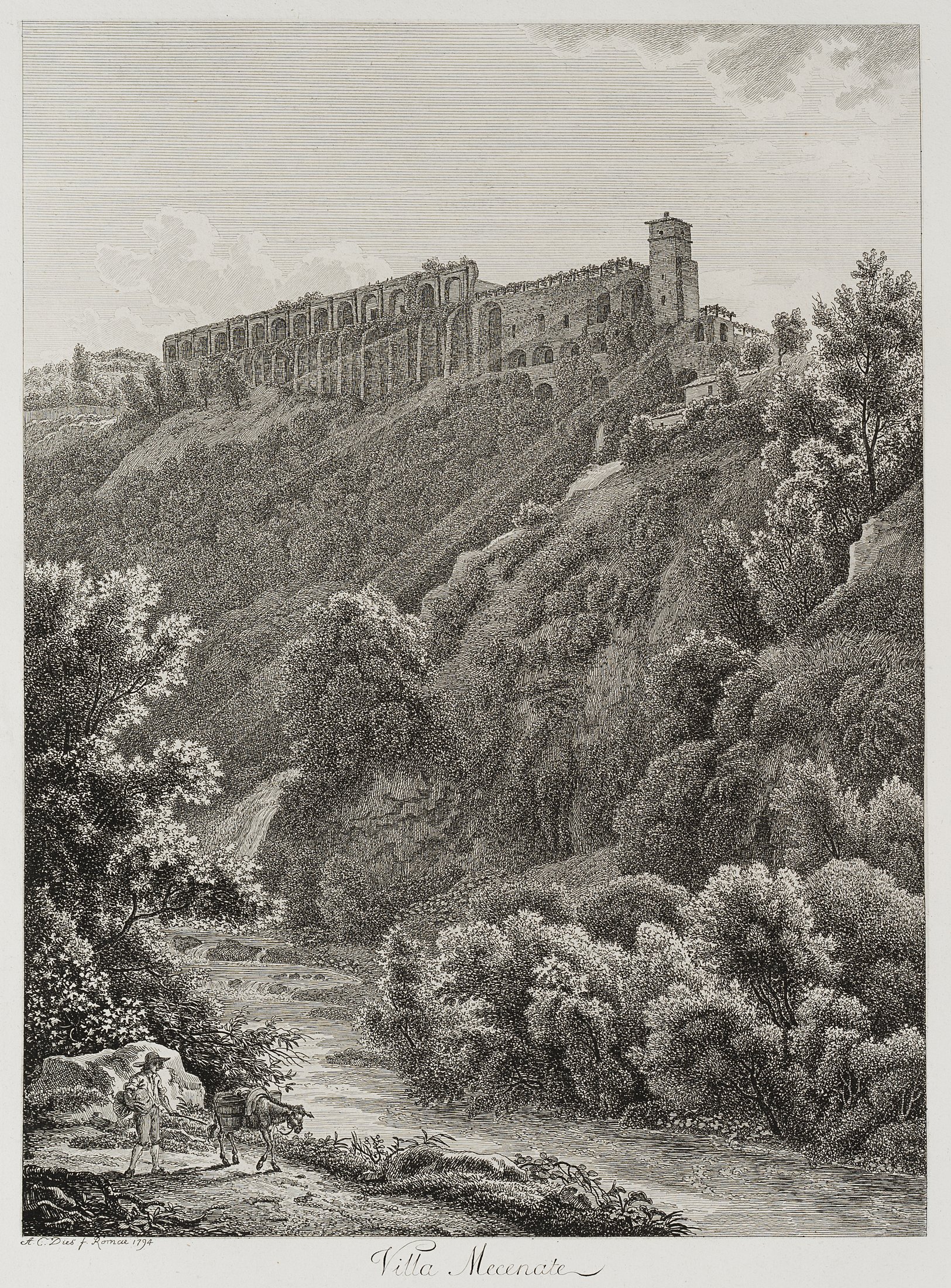 Die Villa des Maecenas in Tivoli