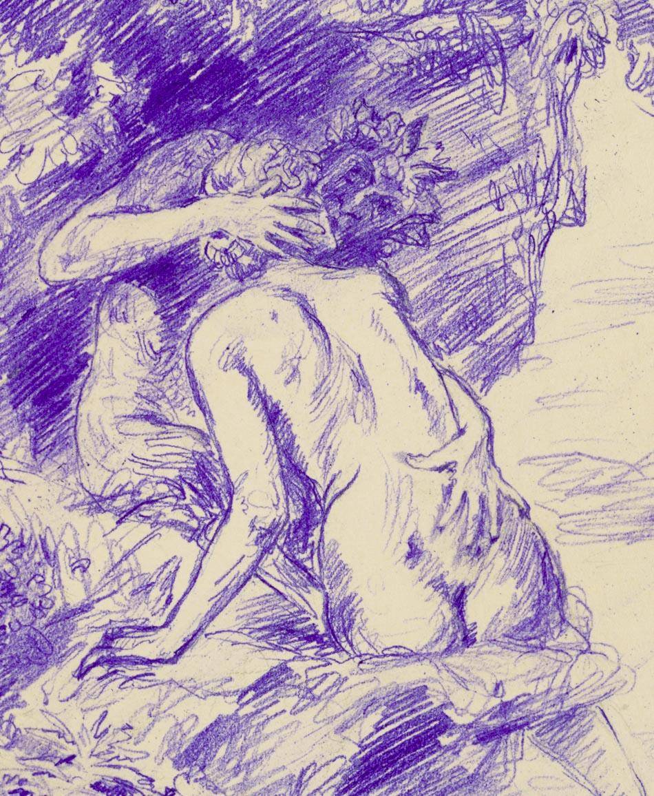 Pan und Nymphe