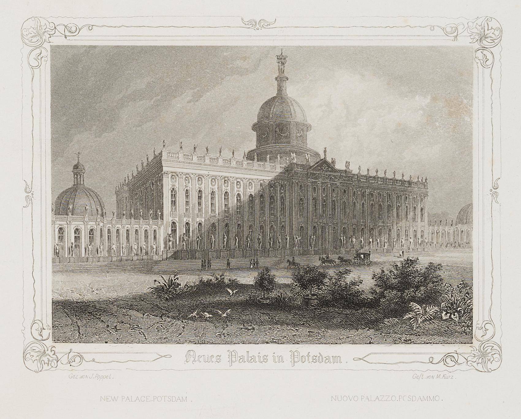 Ansicht des Neuen Palais in Potsdam