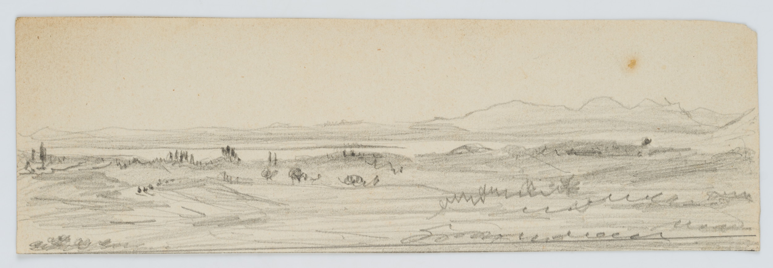 Landschaft mit Gebirgszügen