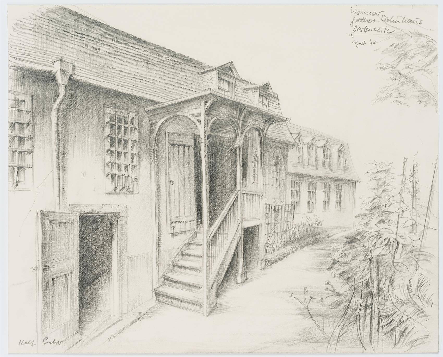 Goethes Wohnhaus in Weimar, Gartenseite