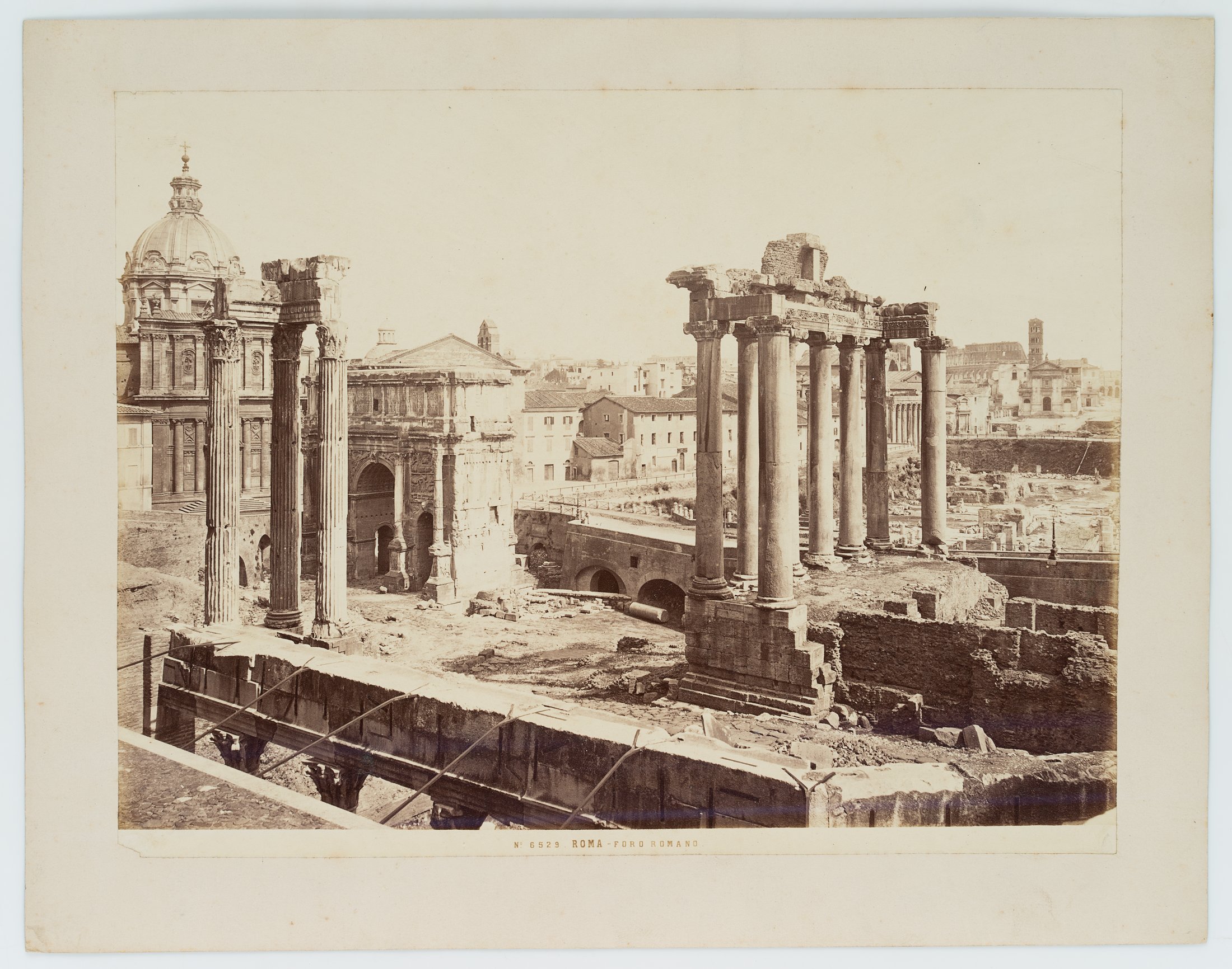 Das Forum Romanum vom Kapitol zum Septimius-Severus-Bogen und Saturntempel