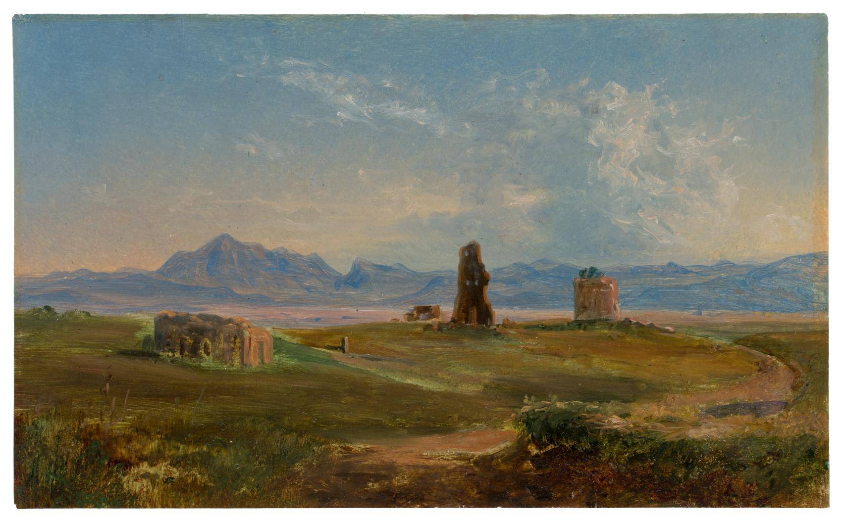 Ruinen der Villa Gordiani mit Tor de' Schiavi