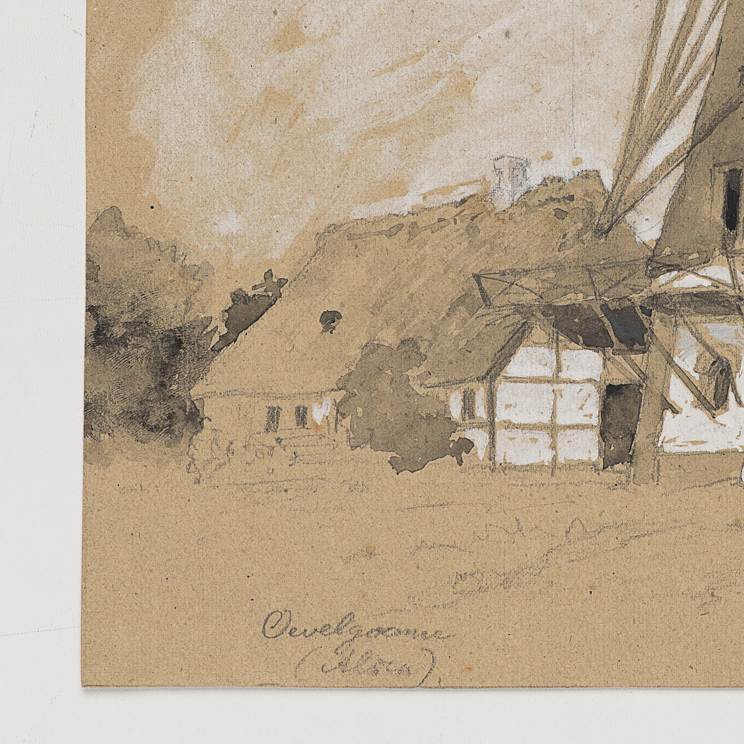 Studie einer Windmühle in Övelgönne