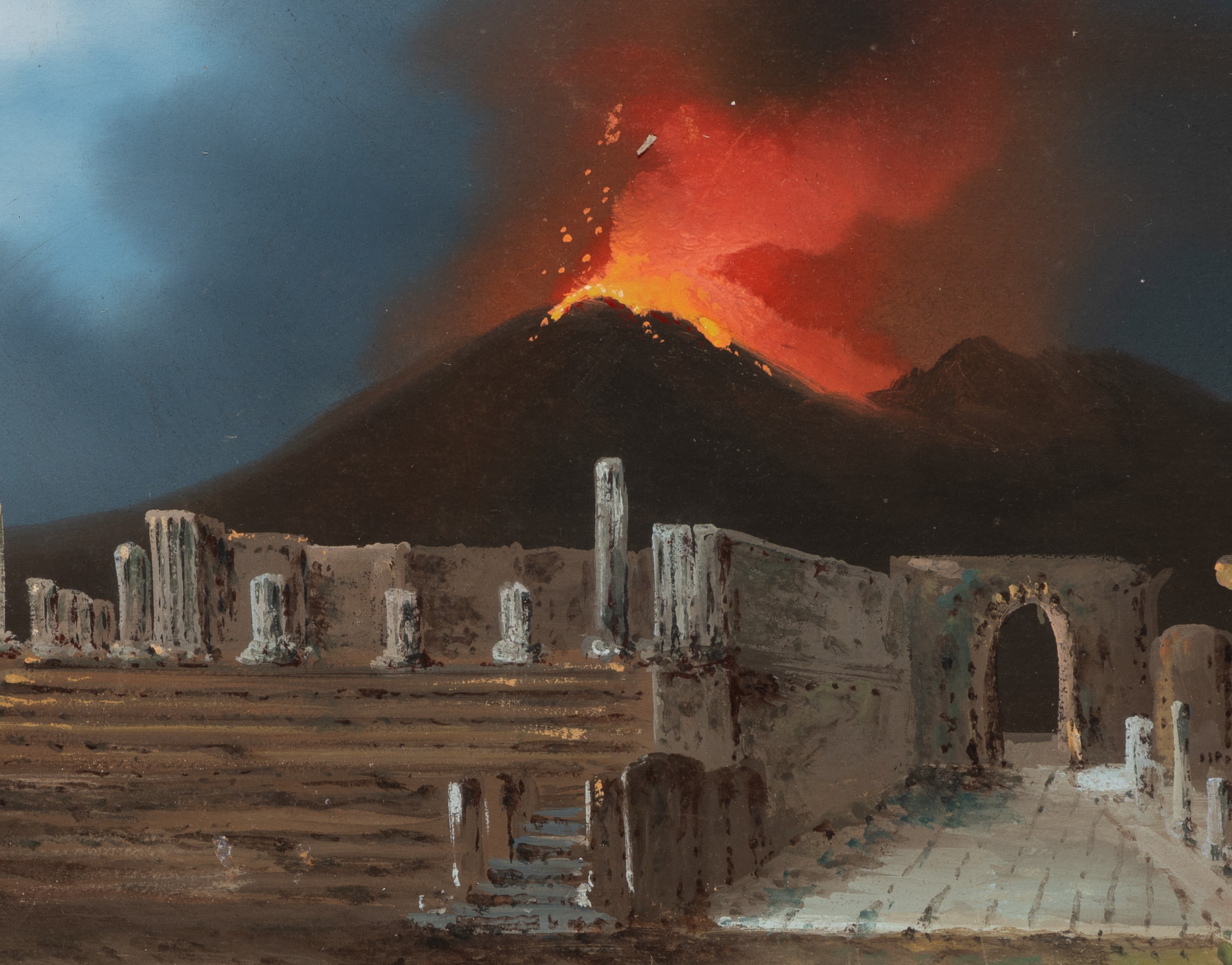 Ausbruch des Vesuv on Pompeji aus