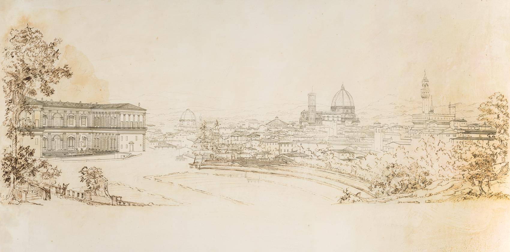 Blick auf Florenz vom Boboli-Garten aus