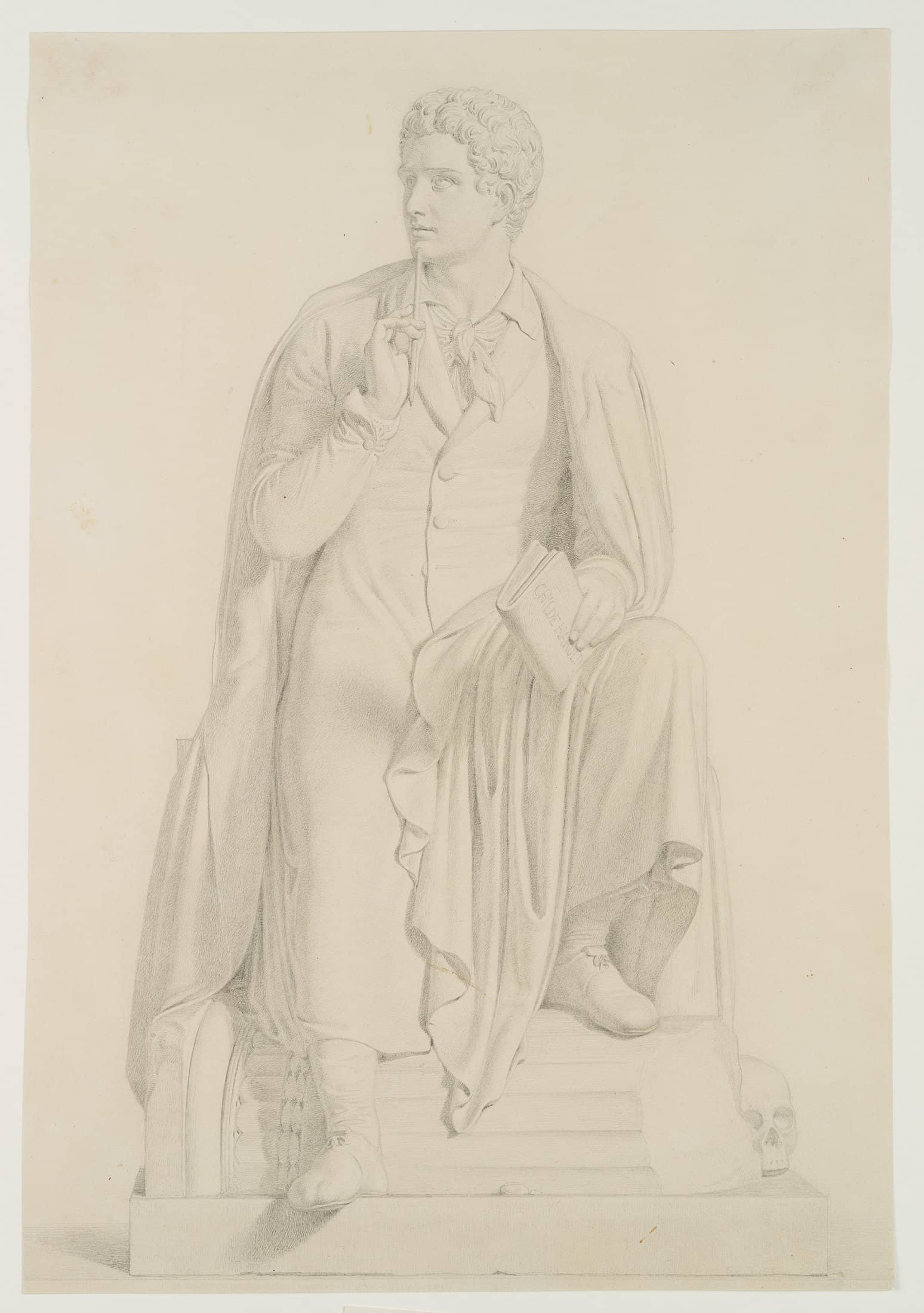 Lord Byron, nach der Skulptur von Bertel Thorvaldsen