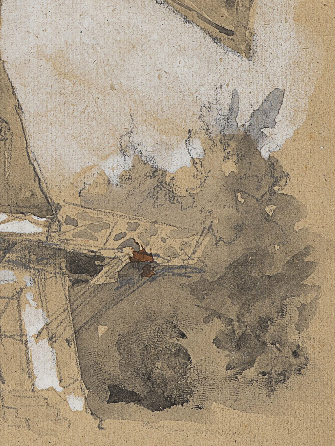 Studie einer Windmühle in Övelgönne