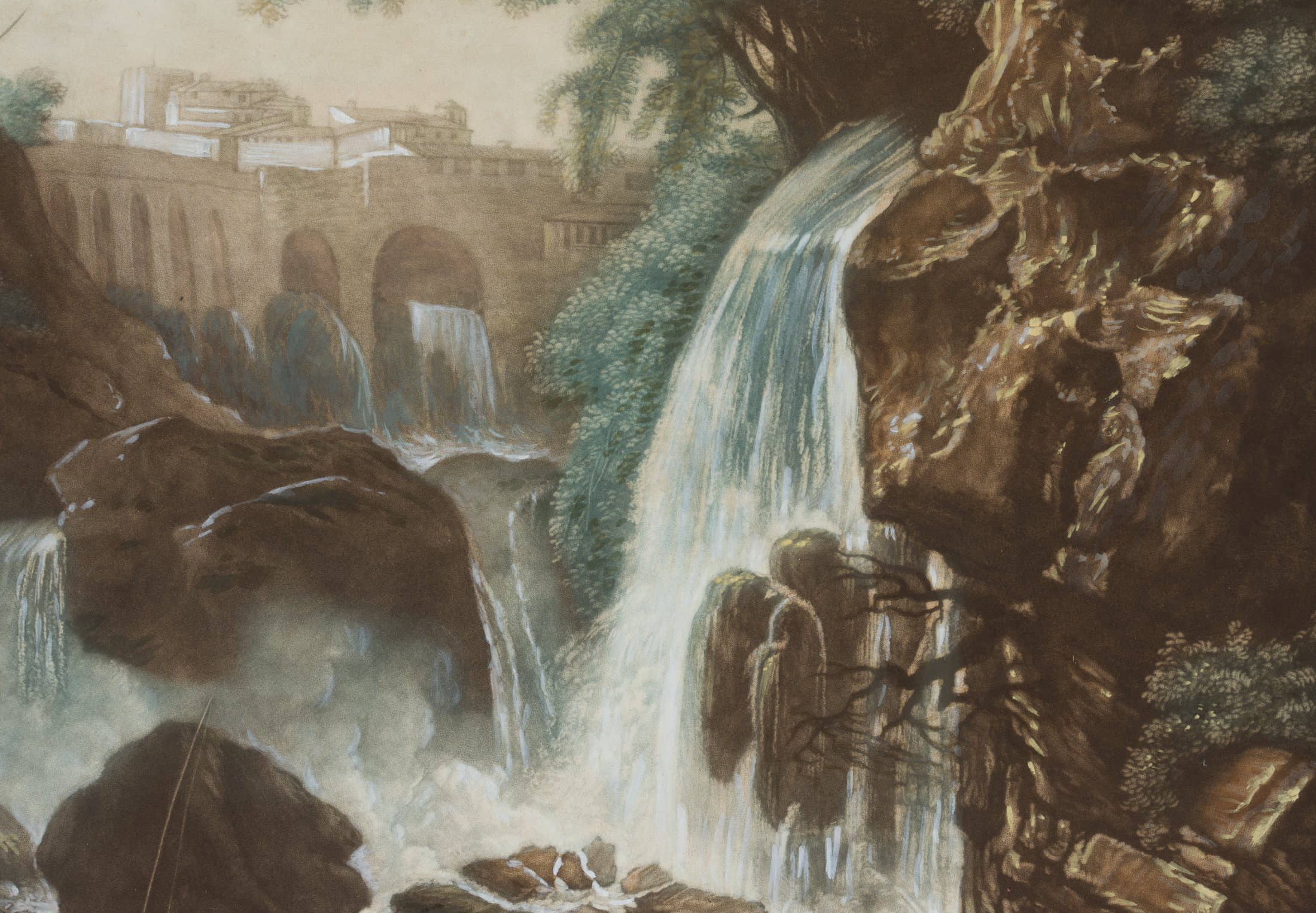 nach Claude Joseph Vernet: Die Wasserfälle von Tivoli