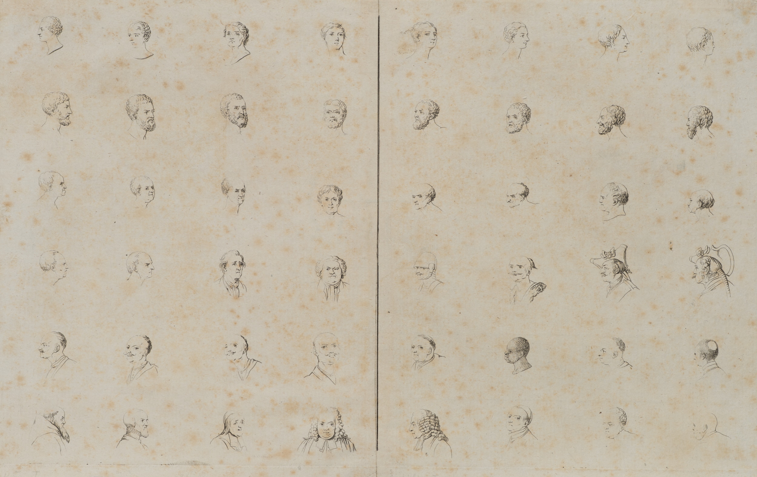 48 männliche Köpfe zu Lavater's physiognomischen Fragmenten