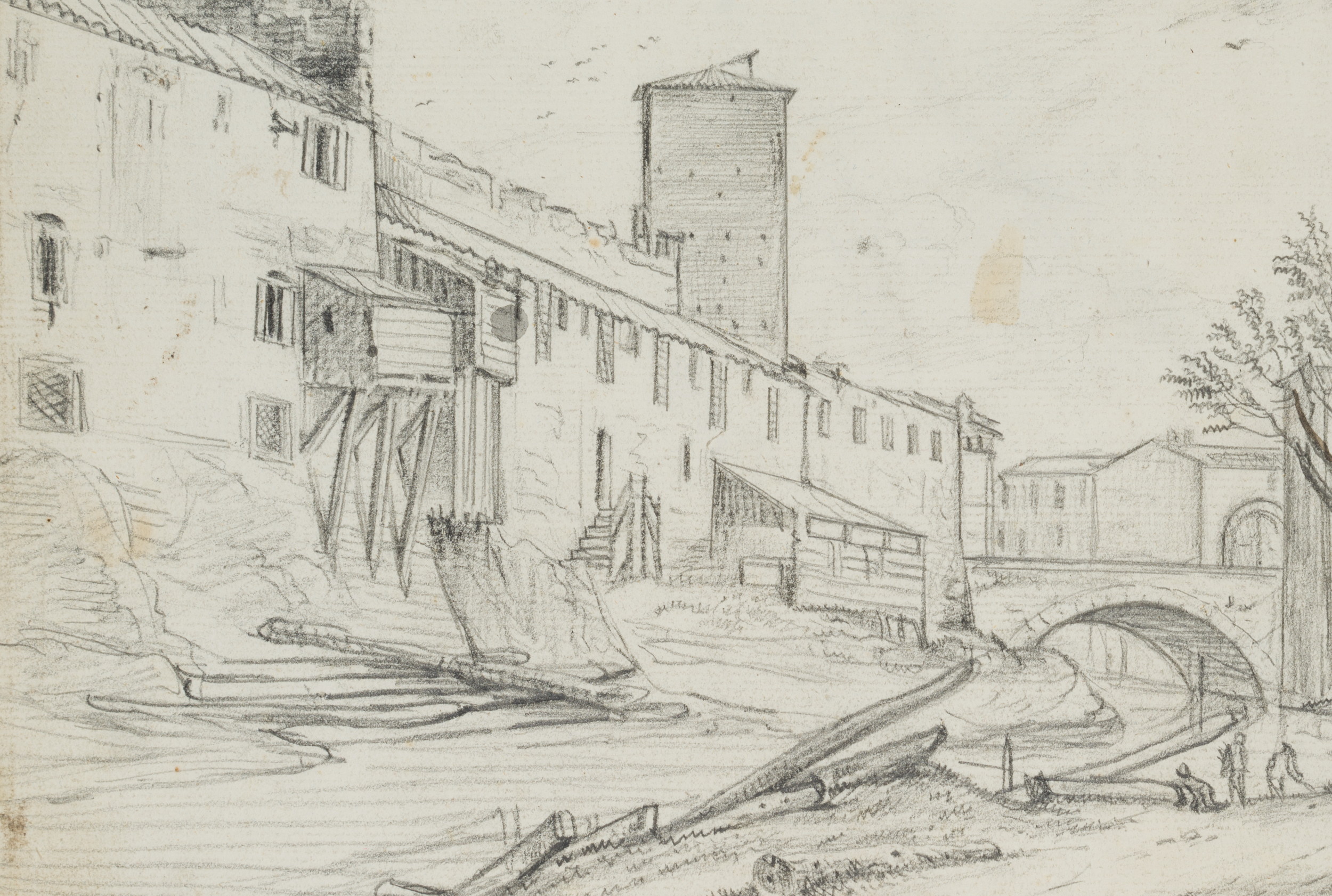 Stadt mit Fluss