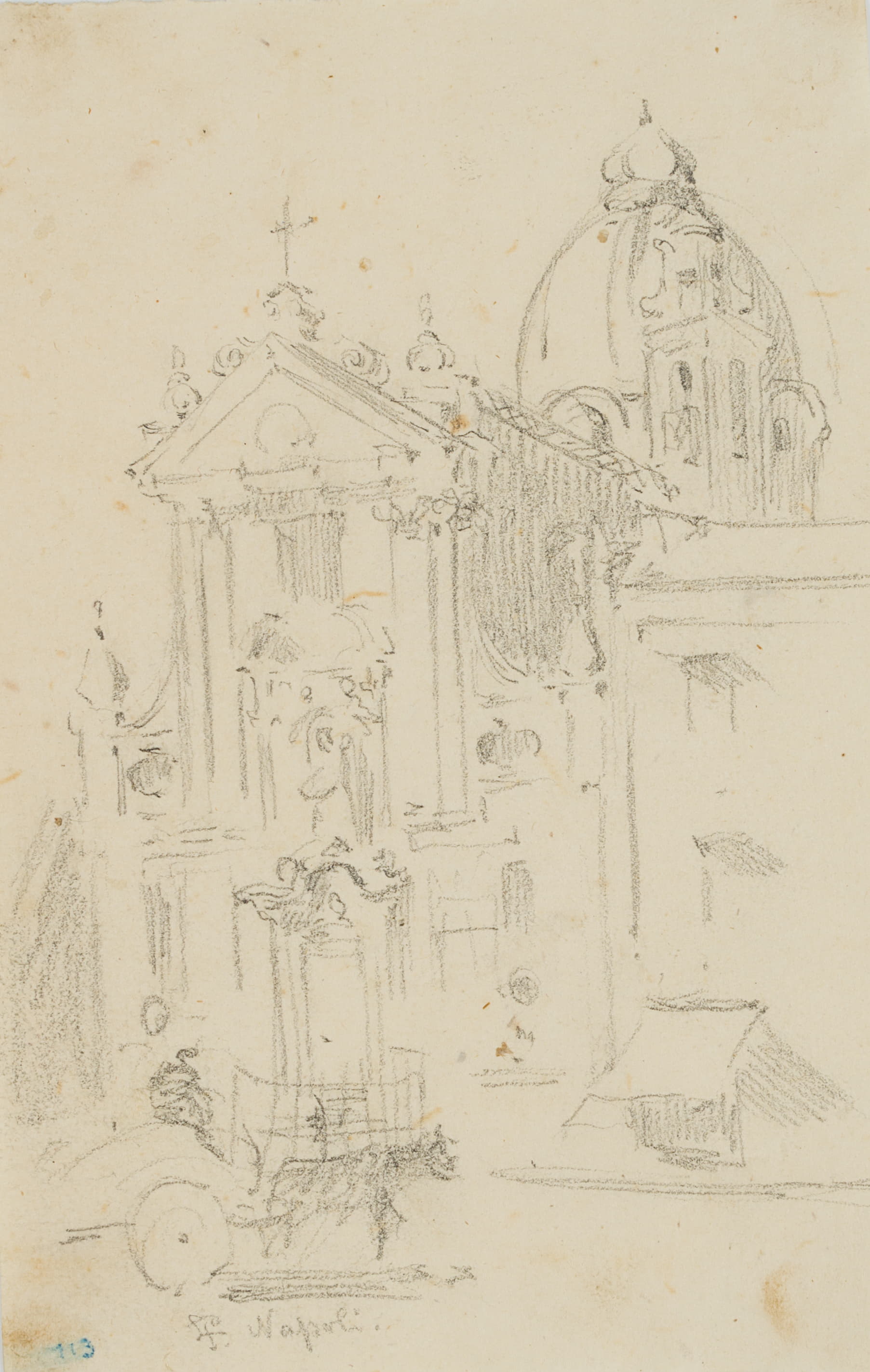 Kirchenfassade, Neapel