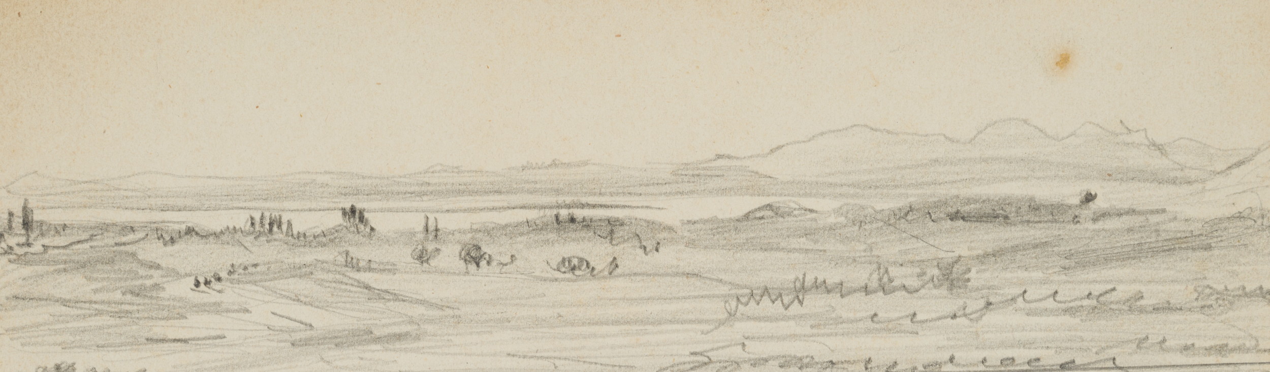 Landschaft mit Gebirgszügen