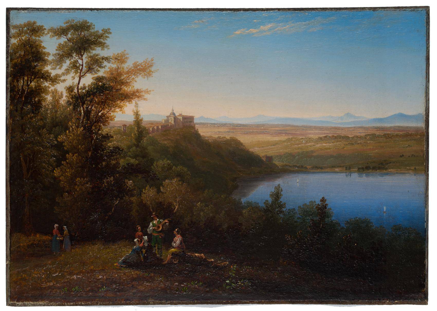 Lago Albano mit dem Castel Gandolfo