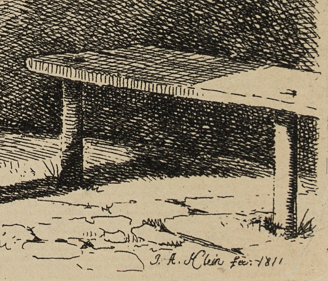 Das Bauernpferd am Fenstergitter