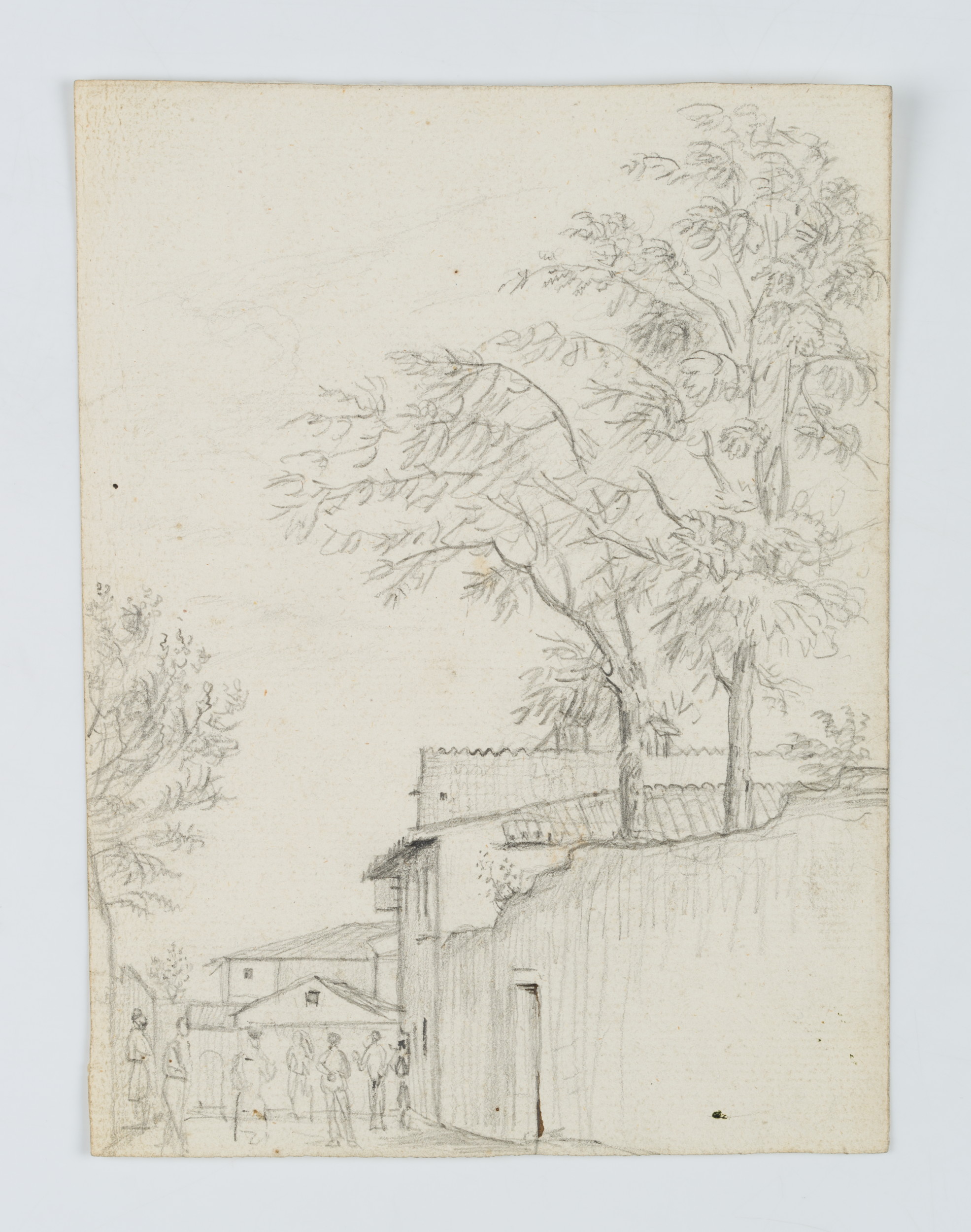 Straße mit Figurengruppe