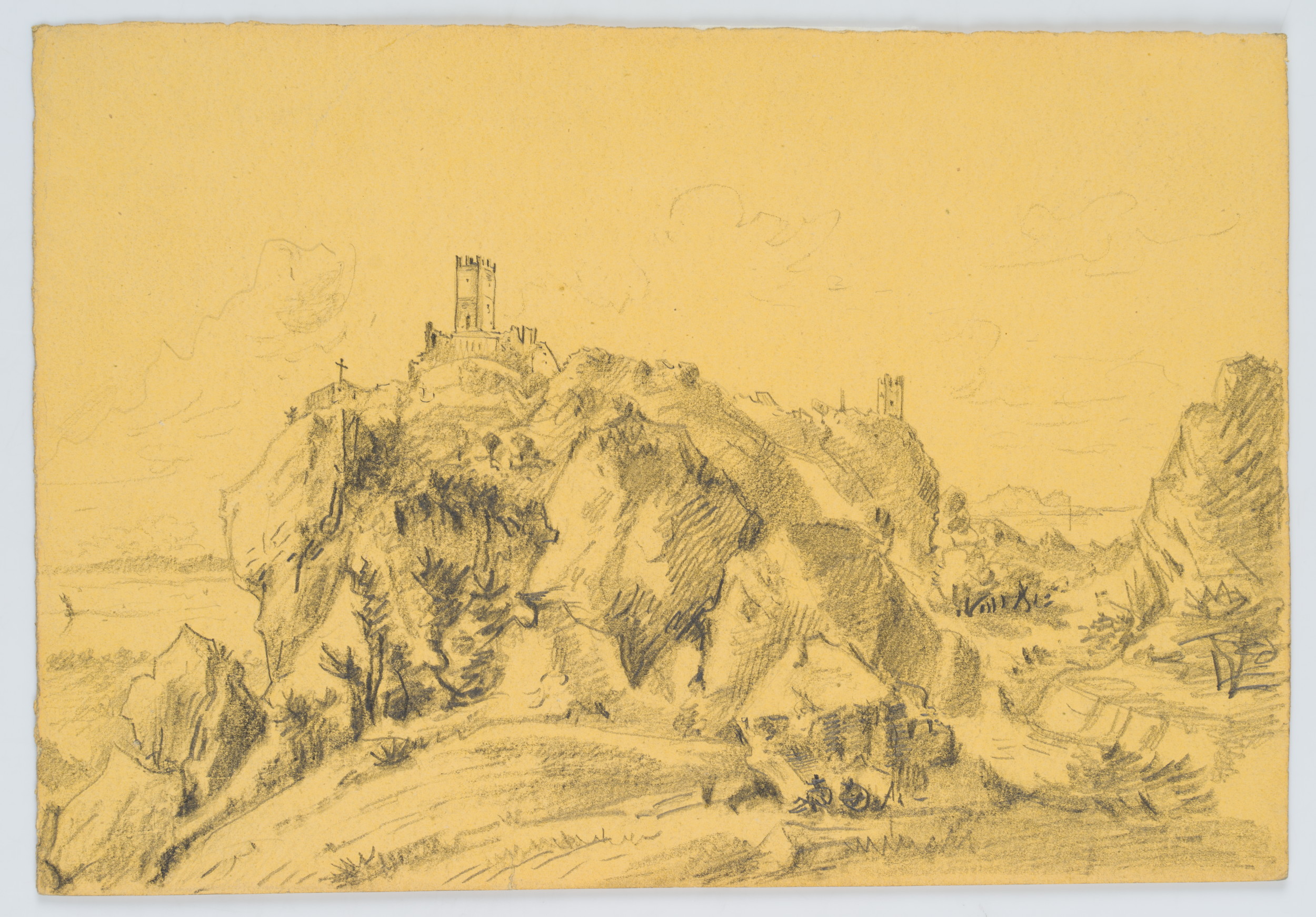 Felsenlandschaft mit Burgruine