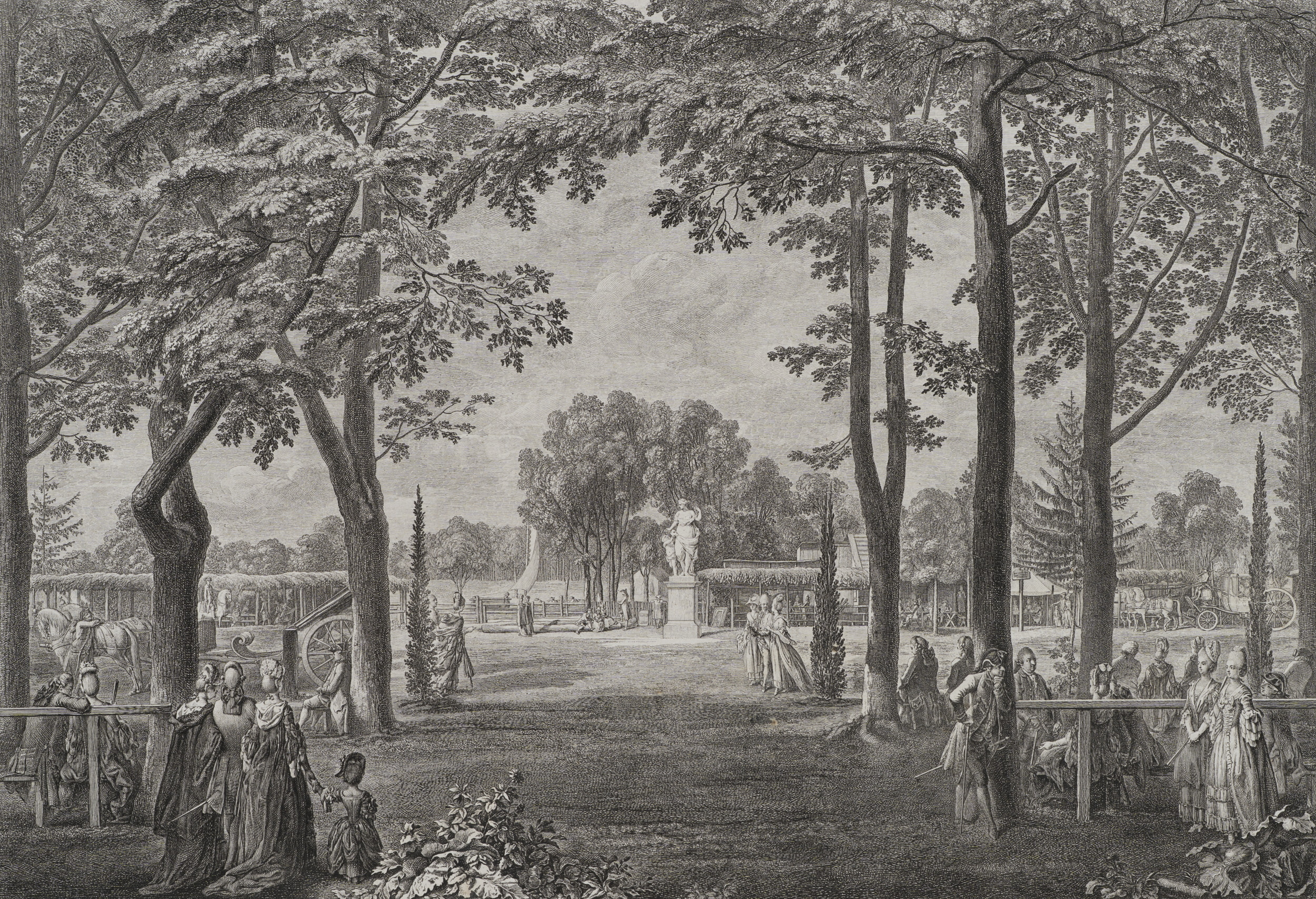 Die Zelte im Berliner Thiergarten