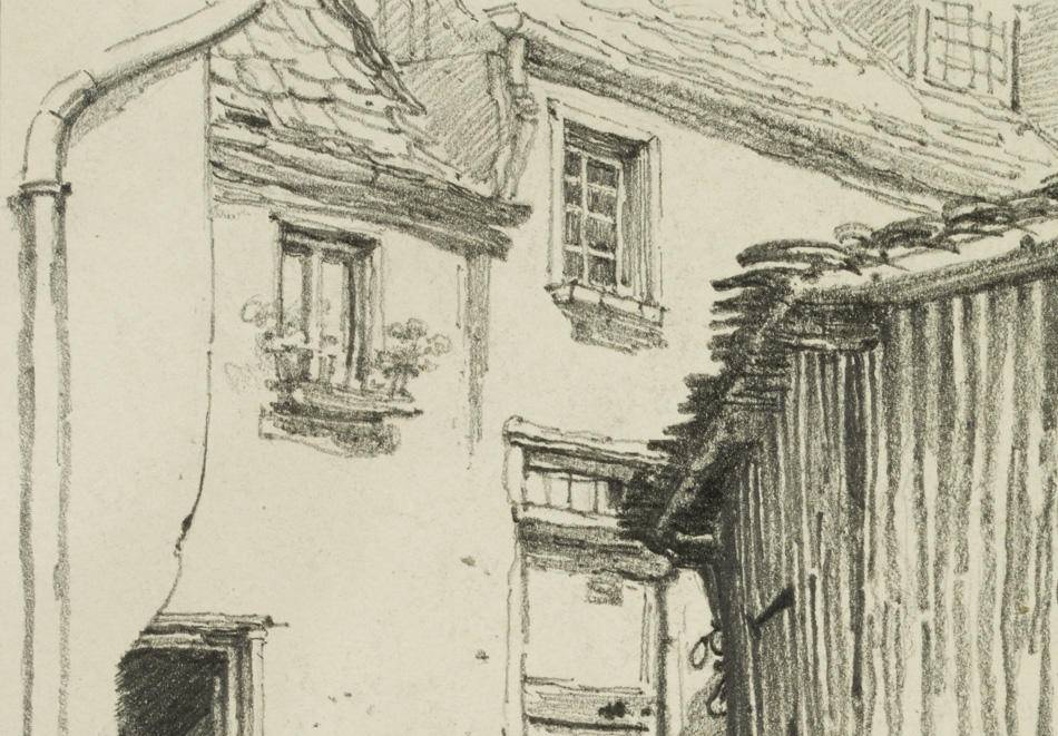 Blick in einen verwaisten Hinterhof