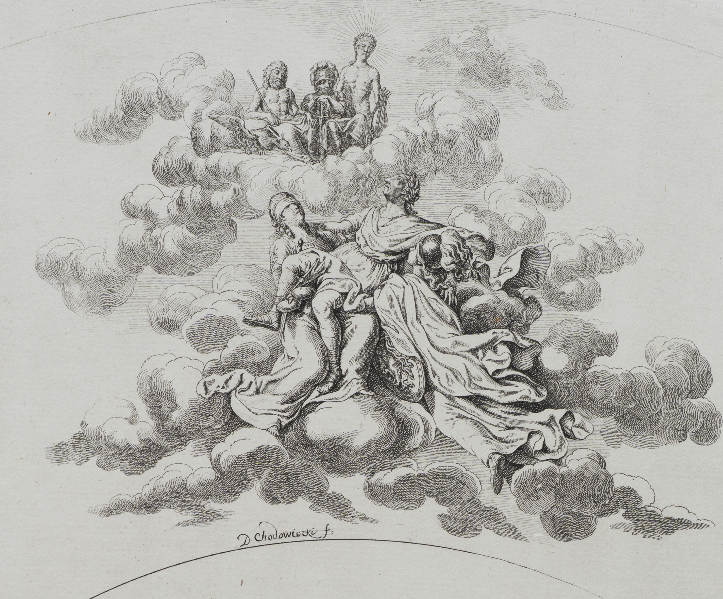 Apotheose König Friedrich's II (oder der zweite Fächer)