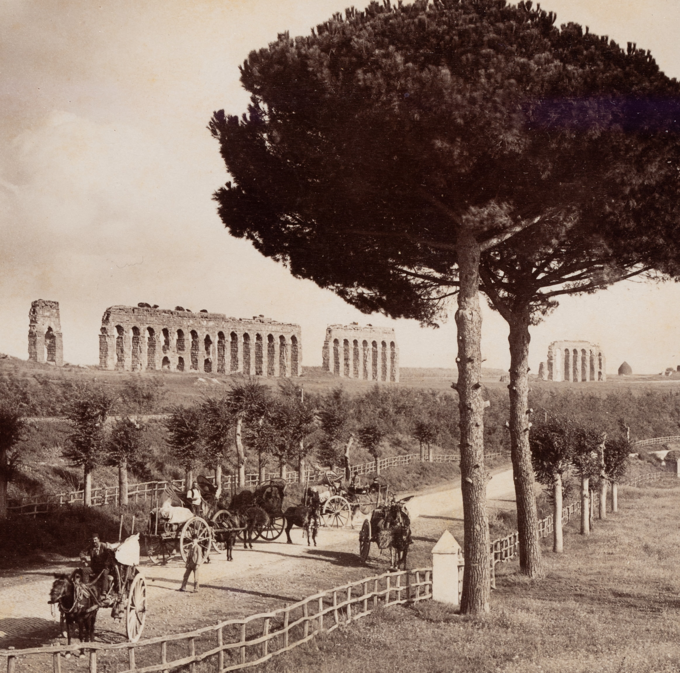 Via Appia Nuova mit Claudio Aquädukt