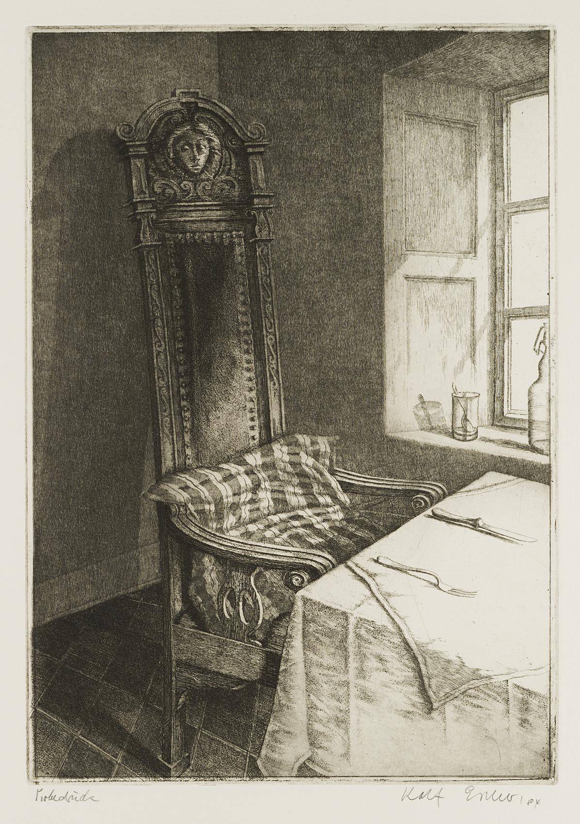 Alter Stuhl in Xanten (Hotel van Bebber)