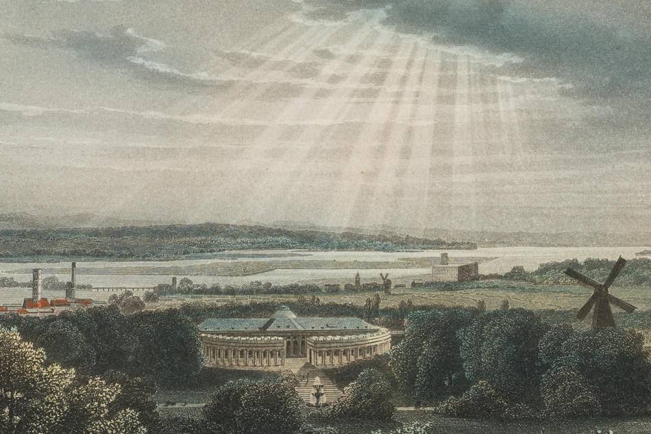 Nach I. Ahrens, Romantische Ansicht des Schlosses Sanssouci