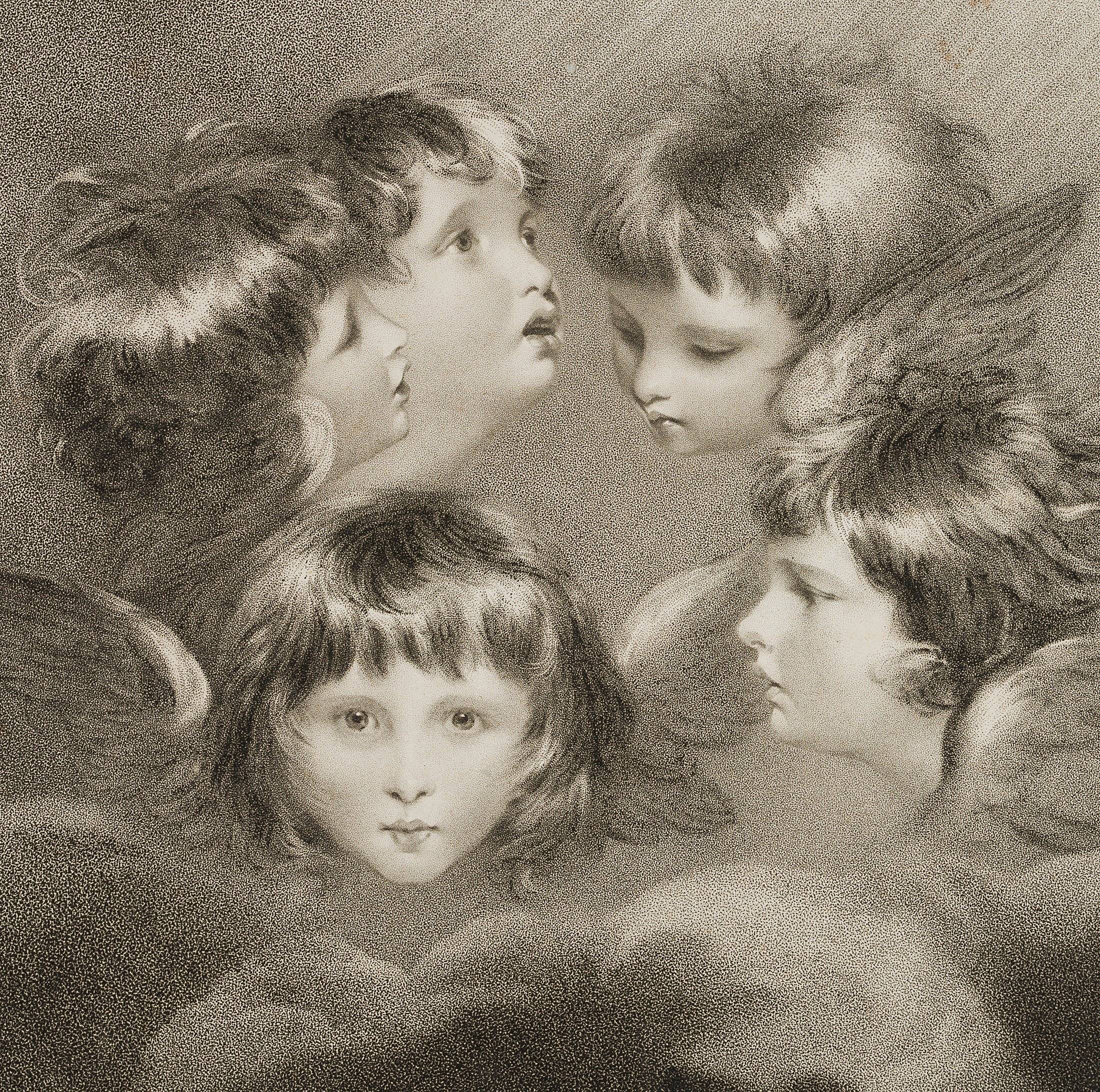 nach Joshua Reynolds: A Child's Portrait in different Views, Angels Heads