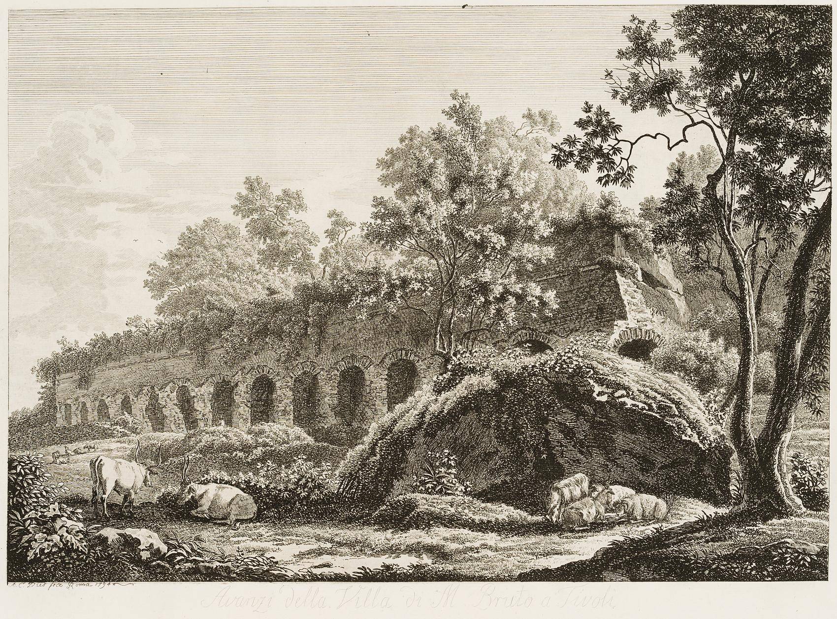 Die Villa des Brutus in Tivoli